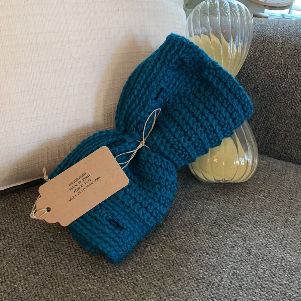 “Deep Aqua” lovie lovingly made in the USA